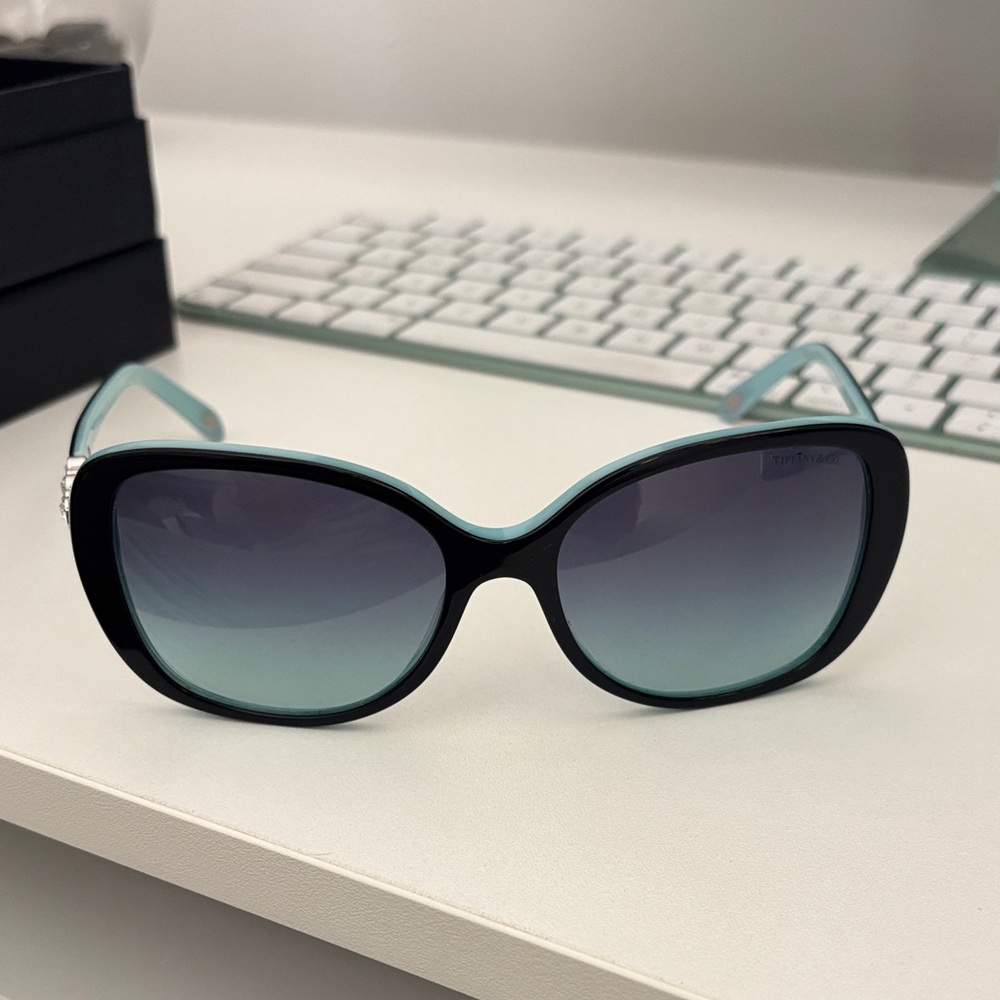 Tiffany & Co. Black and Teal Sunglasses